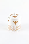 Gold Bees Honey Pot