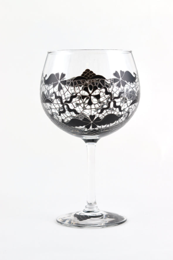 Black Lace Goblet