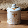 Gold Bees Honey Pot