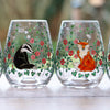 Woodland Friends Stemless Glasses