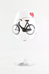 Bicycle Lovers Wine Goblets