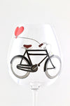 Bicycle Lovers Wine Goblets