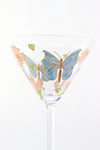 Butterflies and Blossom Cocktail Glass