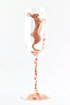 Dancing Hares Champagne Flute