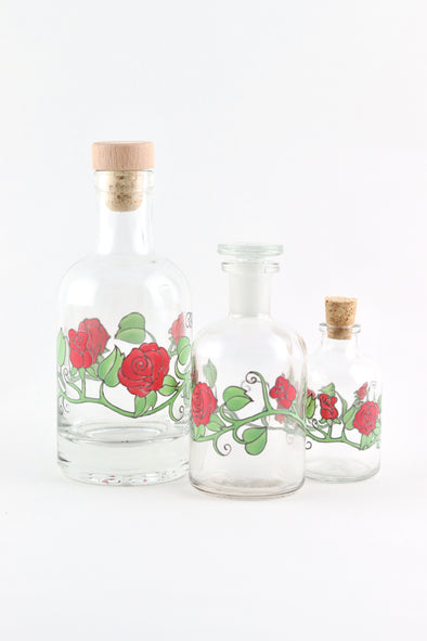 Rose Vine Miniature Bottles