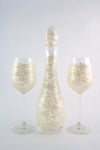 White/Pearl Lace Decanter