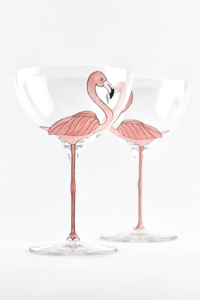 Flamingo Champagne Coupe
