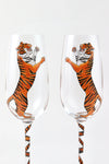 Leaping Tiger Champagne Flute