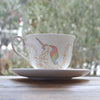 Unicorn Teacup and Saucer