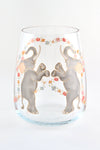 Dancing Elephants Vase