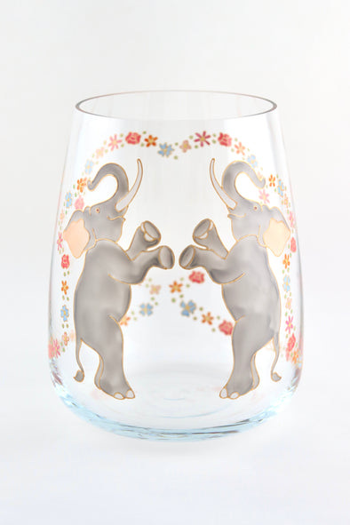 Dancing Elephants Vase