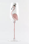 Bride and Groom Flamingo Flutes