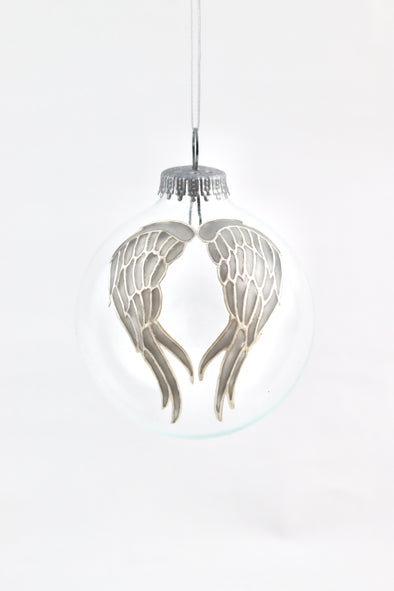 Angel Wings Bauble (silver)