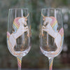 Unicorn Champagne Flutes