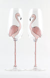 Flamingo Champagne Flutes