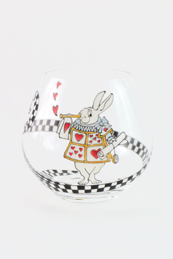 White Rabbit Crystal Tumbler