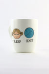 Eat Sleep Knit Mug