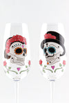 Dia de los Muertos Champagne Flute