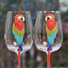 Parrot Wine Glasses