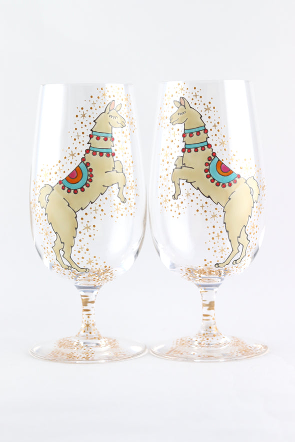 Llama Beer Glasses