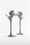 Zebra Cocktail Glasses