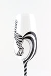 Zebra Champagne Flute