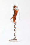 Leaping Tiger Champagne Flute