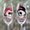 Dia de los Muertos Champagne Flute