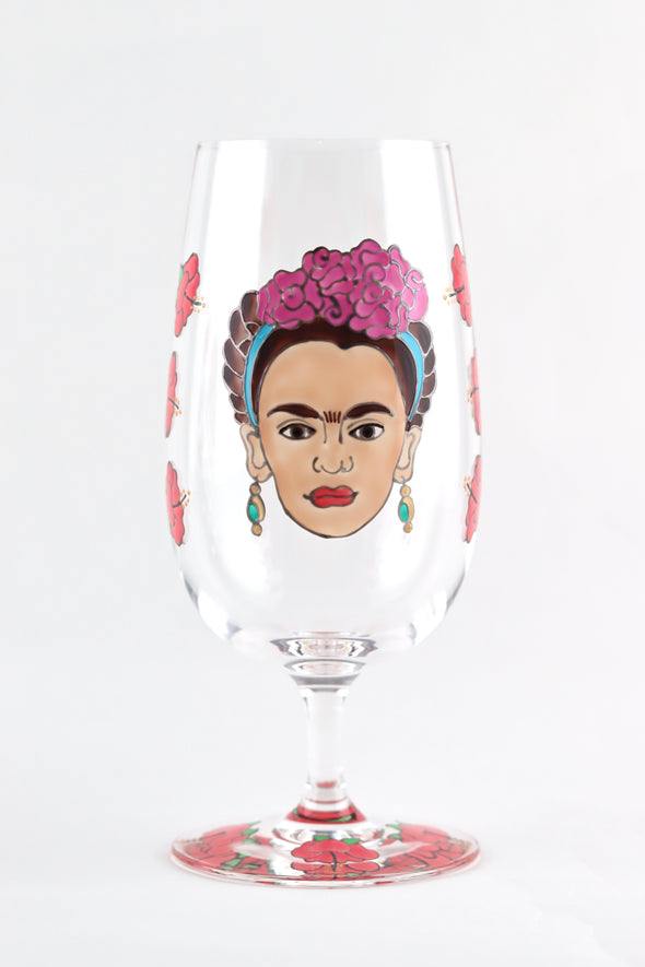 Frida Kahlo Beer Glass