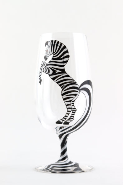 Zebra Beer Glass