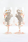 Dancing Elephants Beer Glass