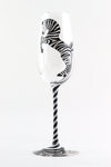 Zebra Champagne Flute