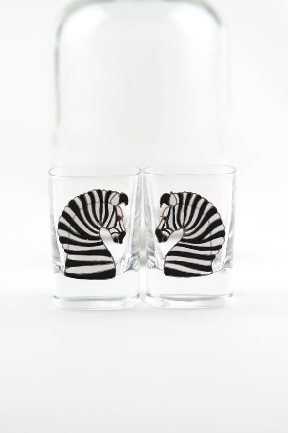 Zebra Shot Glasses