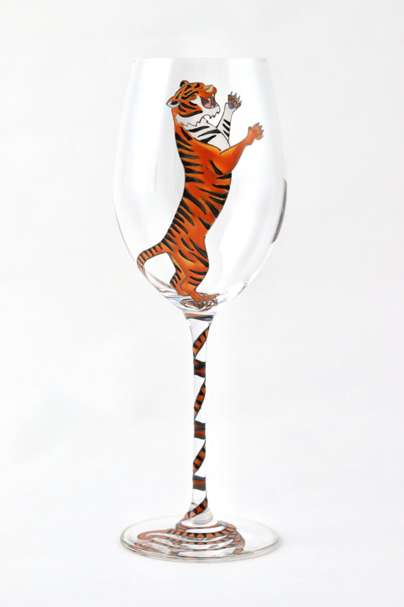 Leaping Tiger Wine Glass