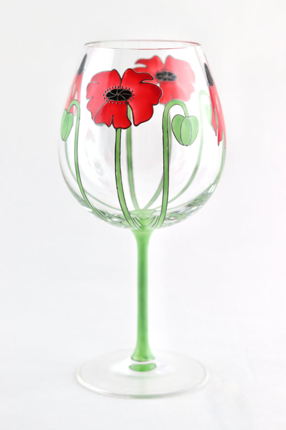 Poppy Wine Goblet