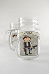 Leia and Han Solo Drinking Jars