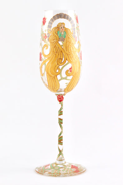 Rapunzel Champagne Flute