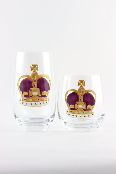 Crown Tumblers (2 sizes)