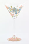 Butterflies and Blossom Cocktail Glass