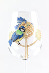 BlueTits Wine Glass