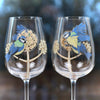 BlueTits Wine Glass