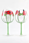 Poppy Wine Goblet