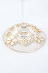 White Lace Wine Glass