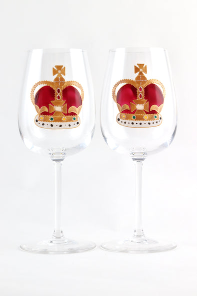 Crown Wine Glasses
