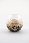 White Lace Stemless Wine Glass (2 sizes)