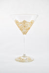 White Lace Cocktail Glass