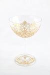 White Lace Champagne Coupe