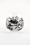 Black Lace Stemless Glasses (2 sizes)