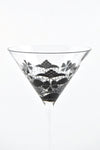 Black Lace Cocktail Glass