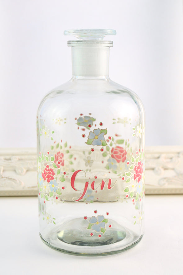 Vintage Florals Gin Decanter